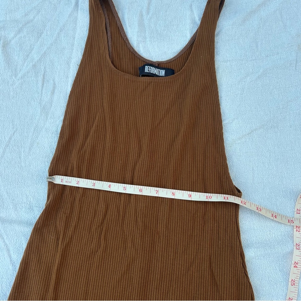 SOLD Reformation Diletta Dress, Ribbed Bodycon Dress, Summer Party - Picture 7 of 10